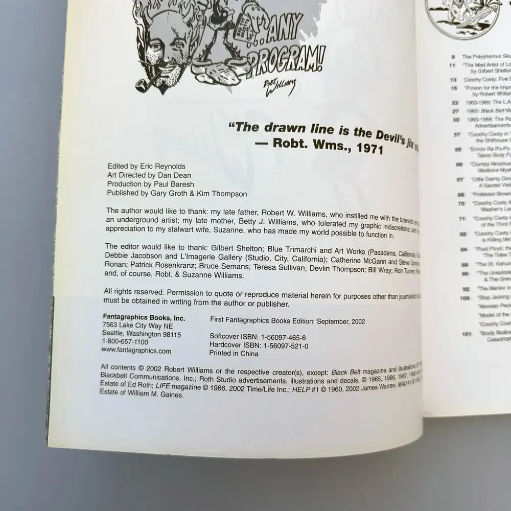 Hysteria in Remission The Comix and Drawings of Robert Williams 2002 book